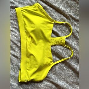 Fabletics yellow sports bra